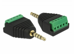 DeLOCK adaptér jack konektor 3,5mm > svorkovnice 5-pin