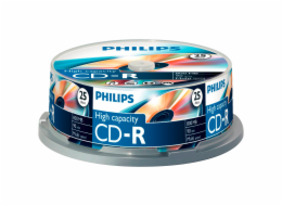 1x25 Philips CD-R 90Min 800MB 40x SP