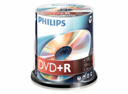 1x100 Philips DVD+R 4,7GB 16x SP