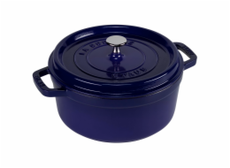 Litinový hrnec Staub La Cocotte 24cm kulatý tmavě modrý