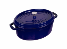 Litinový hrnec Staub La Cocotte 29cm oválný tmave modrý