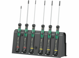 WERA 2035/6 B sada sroubováku pro elektroniku + Rack