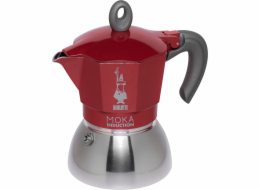 Bialetti MOKA na 4 šálky cervená vhodná pro indukci