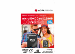 AgfaPhoto MicroSDXC UHS-I  128GB High Speed Class 10 U1 V10