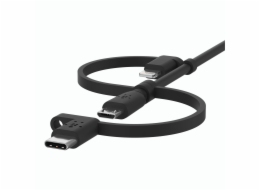 Belkin BOOST Charge univ. kabel 1,2m Lightn./Micro/USB-C - USB-A