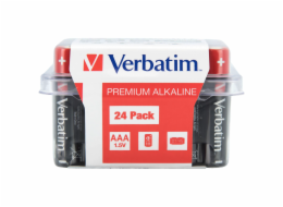 1x24 Verbatim alkalicky Batterie Micro AAA LR 03 PVC Box    49504