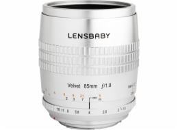 Lensbaby Velvet 85 silver Canon RF