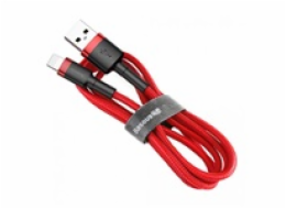 Baseus Cafule nabíjecí / datový kabel USB na Lightning 2,4A 3m, červená-červená