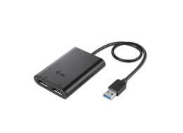 Adapter USB I-TEC USB-C - DisplayPort x2 Czarny  (C31DUAL4KDP)