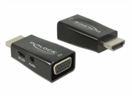 Delock Adaptér HDMI-A samec > VGA samice, s Audio