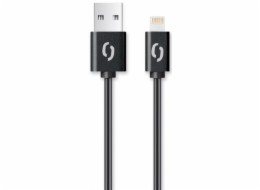 Datový kabel ALIGATOR 2A iPhone lightning 1m, černý