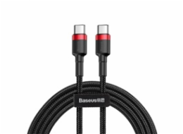 Baseus CATKLF-G91 Baseus Cafule Series nabíjecí/datový kabel USB-C na USB-C PD2.0 60W Flash 1m, červená-černá