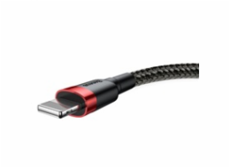 Kabel USB Baseus USB-A - Lightning 0.5 m Czarno-czerwony (CALKLF-A19)