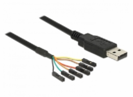 DeLOCK USB 2.0 převodník, USB-A samec > sériová TTL 6kolíková zásuvka samostatně