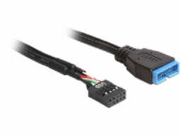 DeLOCK USB 2.0 adaptérový kabel, 9pinová zásuvka > USB 3.2kolíková zásuvka