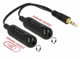 DeLOCK audio kabel 3,5 mm (zástrčka) > 2x 3,5 mm (zásuvka)