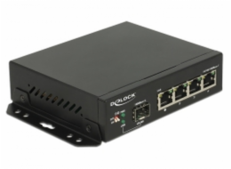 Přepínač DeLOCK Gigabit 4 porty + 1 SFP
