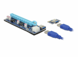 Delock Riser Card PCI Express x1 > x16 s 60 cm USB kabelem