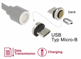 DeLOCK USB 2.0 adaptér, magnetický konektor > Micro-USB konektor