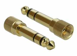 DeLOCK adaptér 6,35mm zástrčka > 3,5mm 3kolíková zásuvka, šroubovací