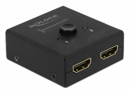 Delock HDMI 2 - 1 bidirectional 4K 60 Hz compact - Retail Box - spínač video/audio - 2 x HDMI - desktop