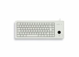 CHERRY klávesnice G84-4400, trackball, ultralehká, PS/2, EU, šedá