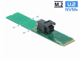 DeLOCK M.2 Key M zu SFF-8643 NVMe 22110 / 2280 / 2260, Schnittstellenkarte