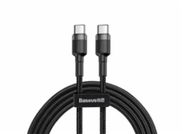 Baseus Cafule Series nabíjecí/datový kabel USB-C na USB-C PD2.0 60W Flash 1m, šedá-černá