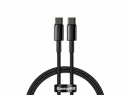 Baseus CATWJ-01 Baseus Tungsten Gold rychlonabíjecí / datový kabel USB-C na USB-C 100W 1m, černá