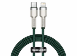 Kabel USB-C pro Lightning Baseus Cafule, PD, 20W, 1m (zelený)