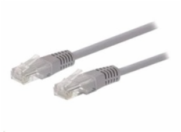 C-TECH kabel patchcord Cat5e, UTP, šedý, 3m