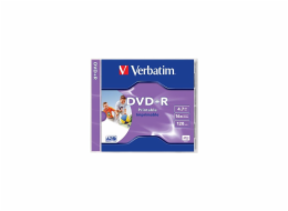 Verbatim DVD+R 4,7GB 16x, AZO, printable, jewel, 1ks (43508)
