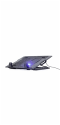 Gembird Podstavec pod notebook NBS-1F17T-01, pro notebooky do 17", 125m větrák, LED, černý
