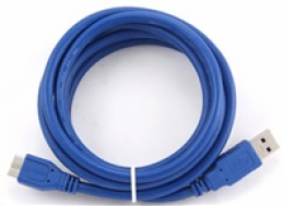 GEMBIRD Kabel USB 3.0 A-Micro B propojovací 1,8m (modrý)