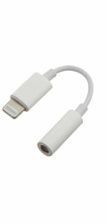 PREMIUMCORD Apple Lightning audio redukční kabel na 3.5 mm stereo jack/female, bílý