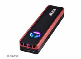 Akasa AK-ENU3M2-06 AKASA externí box Vegas SSD Mate, pro M.2 SATA/NVMe SSD, USB 3.2 Gen 2, 10Gb/s, RGB, hliník