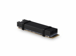 AXAGON CLR-M2L10, hliníkový pasivní chladič pro M.2 2280 SSD, výška 10 mm
