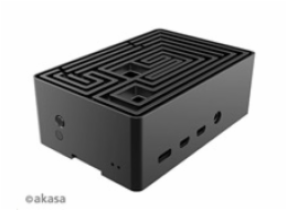 Akasa Maze A-RA10-M1B AKASA case Maze, pro Raspberry Pi 4, hliník, černá