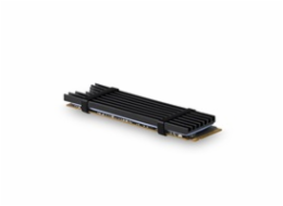 AXAGON CLR-M2L3, hliníkový pasivní chladič pro M.2 2280 SSD, výška 3 mm