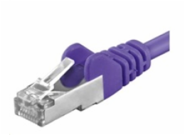 PREMIUMCORD Patch kabel CAT6a S-FTP, RJ45-RJ45, AWG 26/7 0,5m šedá