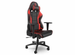 SPC Gear SR300 V2 RD herní židle černo-červená - kožená