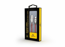 CABLEXPERT Kabel USB 2.0 AM na Type-C kabel (AM/CM), 2m, pogumovaný, červený, blister, PREMIUM QUALITY
