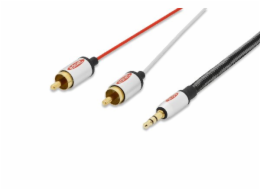 Ednet&nbsp;Audio&nbsp;propojovací&nbsp;kabel,&nbsp;stereo&nbsp;3,5&nbsp;mm&nbsp;samec&nbsp;-2x&nbsp;RCA&nbsp;samec,&nbsp;2,5&nbsp;m,&nbsp;CCS,&nbsp;stíněný,&nbsp;bavlna,&nbsp;zlato,&nbsp;sstříbrná/černá/červená