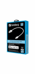 Sandberg 441-19 USB>Lightning MFI 0,2m Bílá