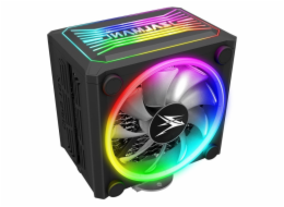 Zalman chladič CPU CNPS16X Black / 120 mm ventilátor / 4 heatpipe / RGB / PWM / 165 mm výška / černý