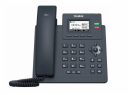 Yealink SIP-T31 SIP telefon, 2,3" 132x64 podsv. LCD, 2 x SIP úč., 100M Eth