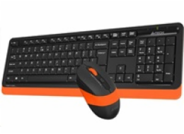 A4tech FG1010 FSTYLER set bezdr. klávesnice + myši, oranžová barva