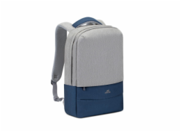 RIVACASE 7562 grey/dark blue anti-theft Laptop backpack 15.6