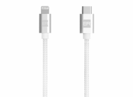 ER POWER kabel USB-C/Lightning 200cm bílý