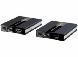 PREMIUMCORD HDMI extender s USB na 60m přes jeden kabel Cat5/6, bez zpoždění